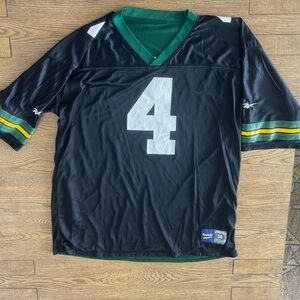 Vintage Brett Favre #4 Green Bay Packers Reebok Reversible NFL Jersey Size 56
